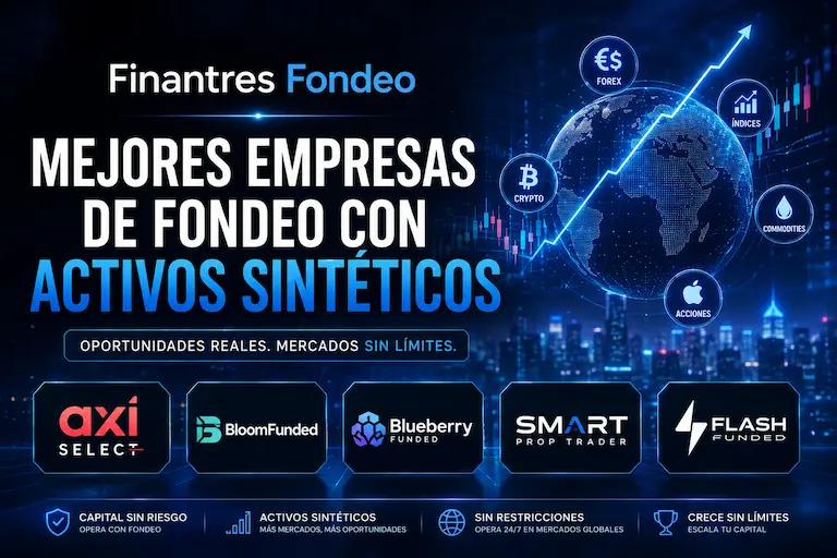 Mejores empresas de fondeo con activos sintéticos