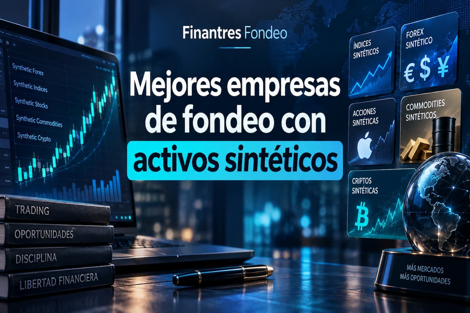 Mejores empresas de fondeo con activos sintéticos