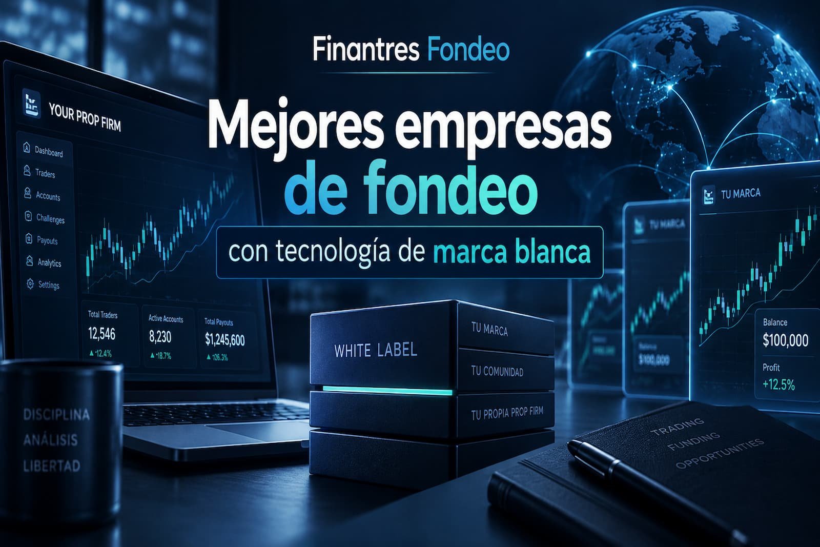 Mejores empresas de fondeo con tecnología de marca blanca