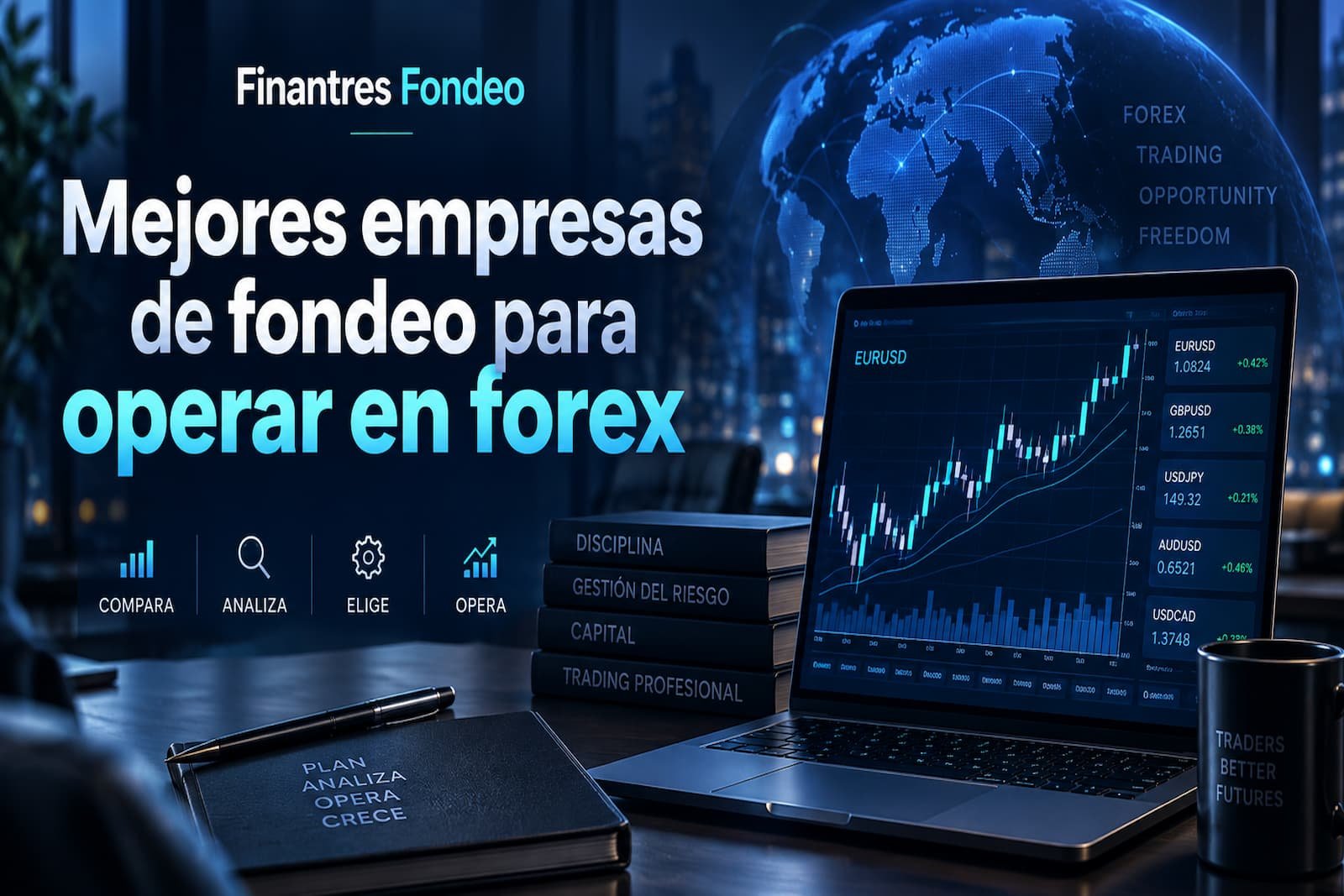 Mejores empresas de fondeo para operar en forex