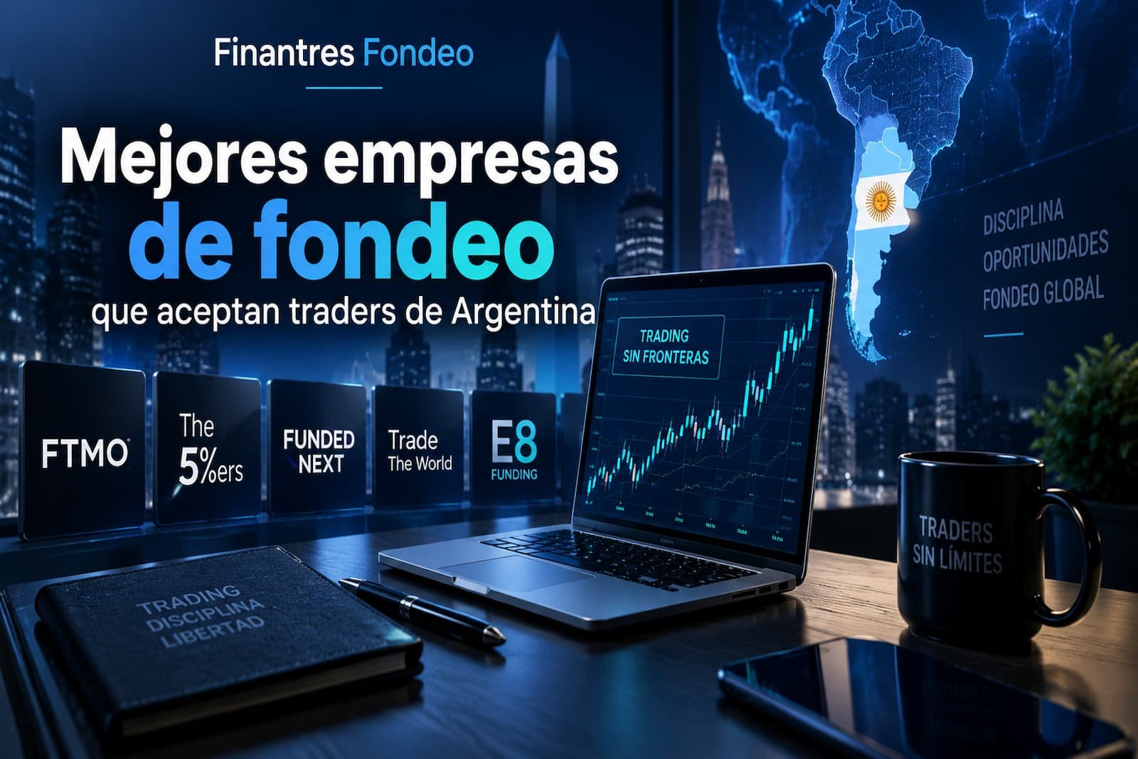 Mejores empresas de fondeo que aceptan traders de Argentina