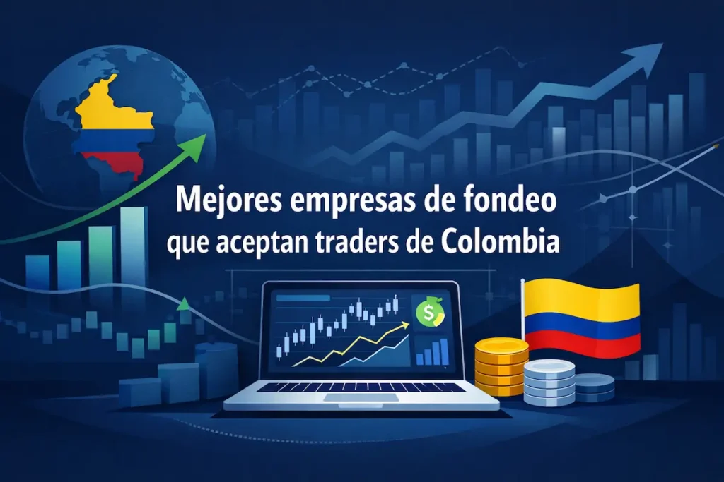 Mejores empresas de fondeo que aceptan traders de Colombia