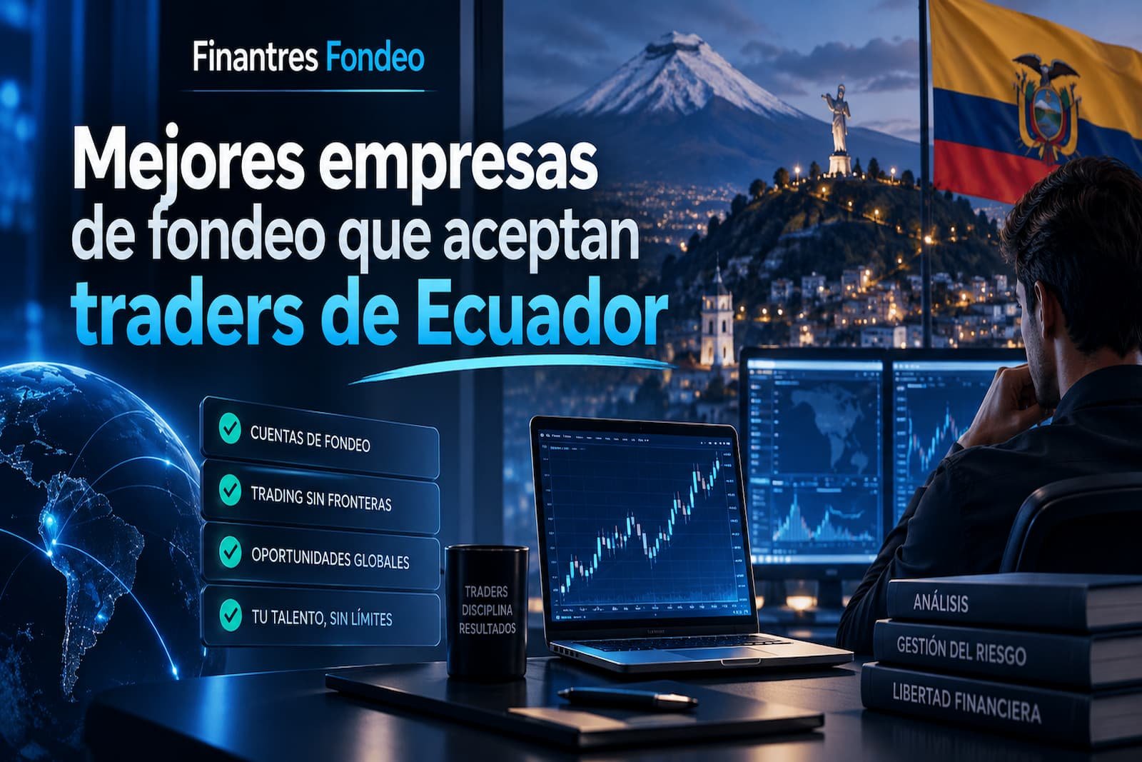 Mejores empresas de fondeo que aceptan traders de Ecuador