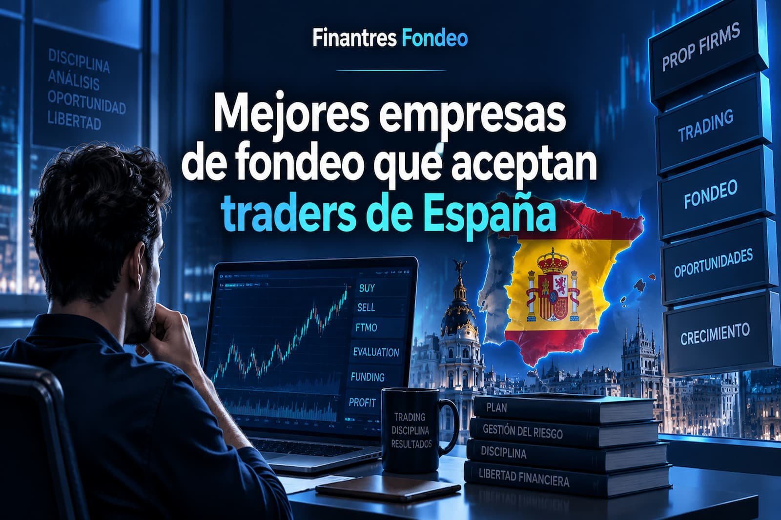 Mejores empresas de fondeo que aceptan traders de España