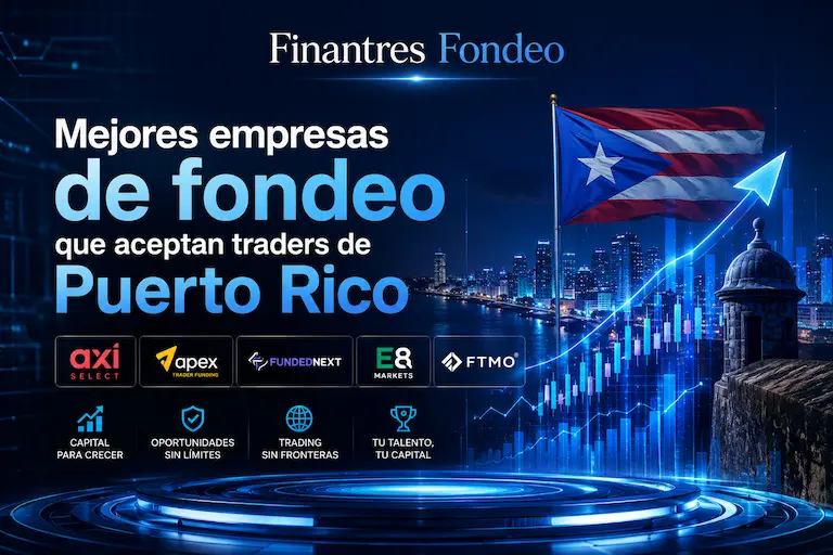 Mejores empresas de fondeo que aceptan traders de Puerto Rico