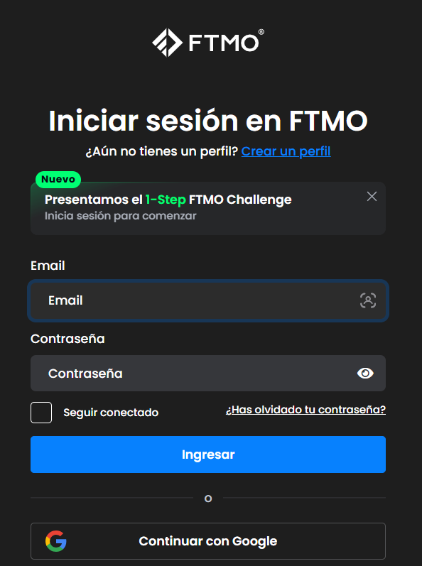 Registro FTMO