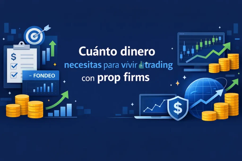 Cuánto dinero necesitas para vivir del trading con prop firms”