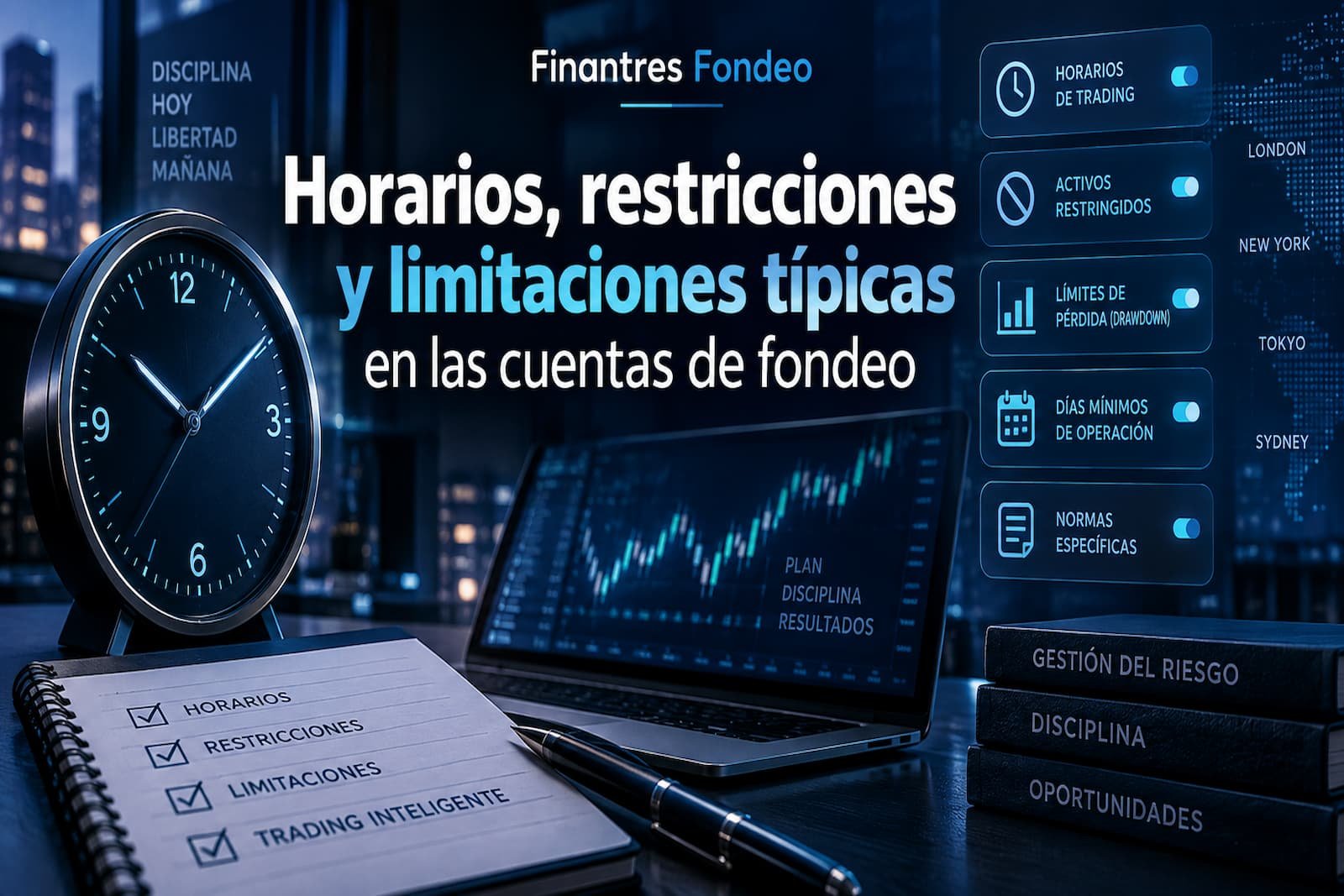 Horarios restricciones y limitaciones típicas en las cuentas de fondeo