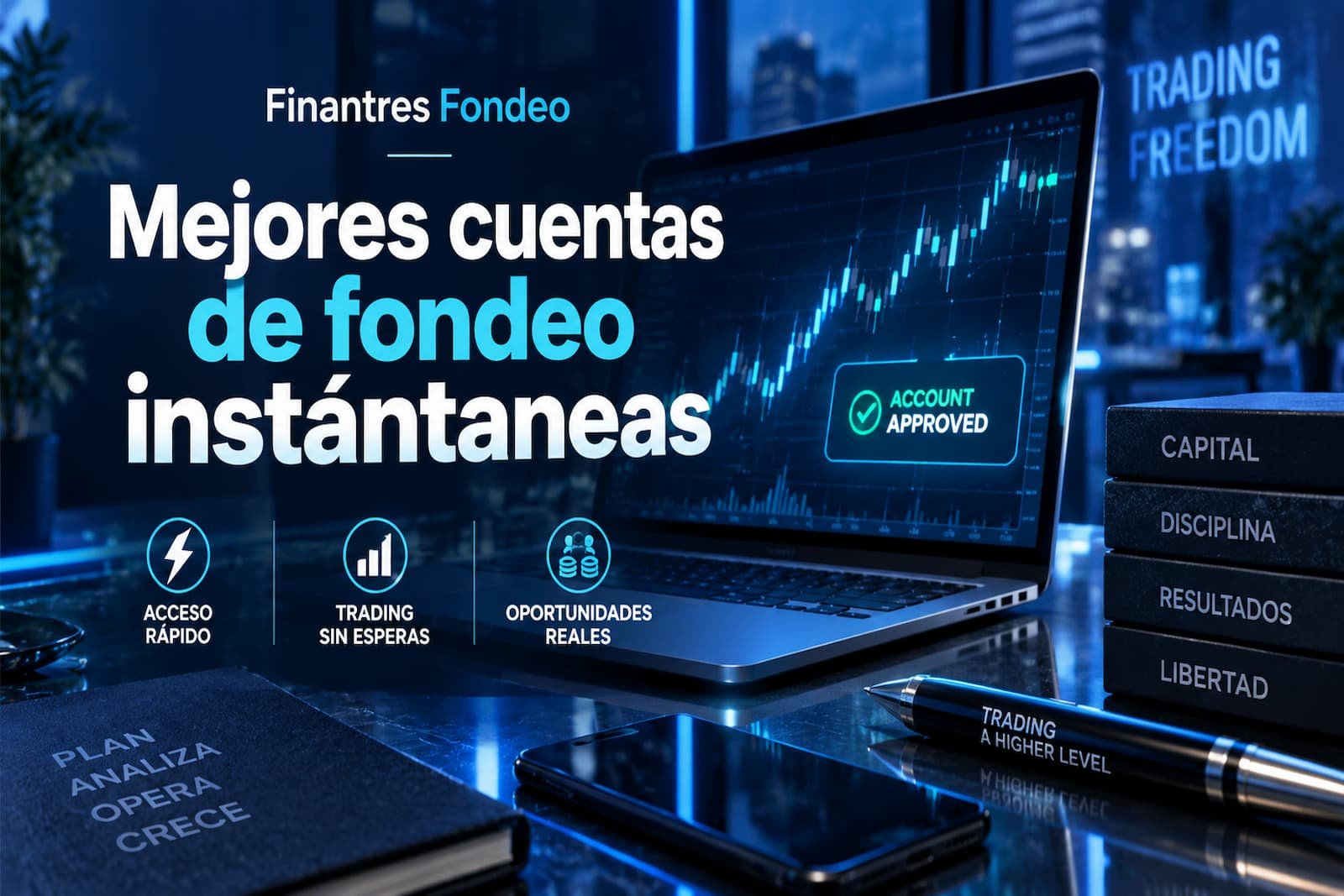 Mejores cuentas de fondeo instántaneas