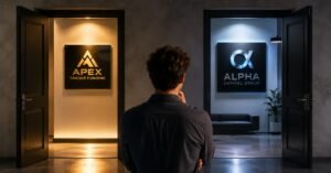 Apex Trader Funding vs Alpha Capital Group en Junio