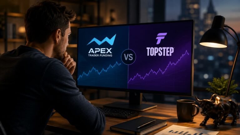 Comparativa de Apex Trader Funding y Topstep para traders de futuros