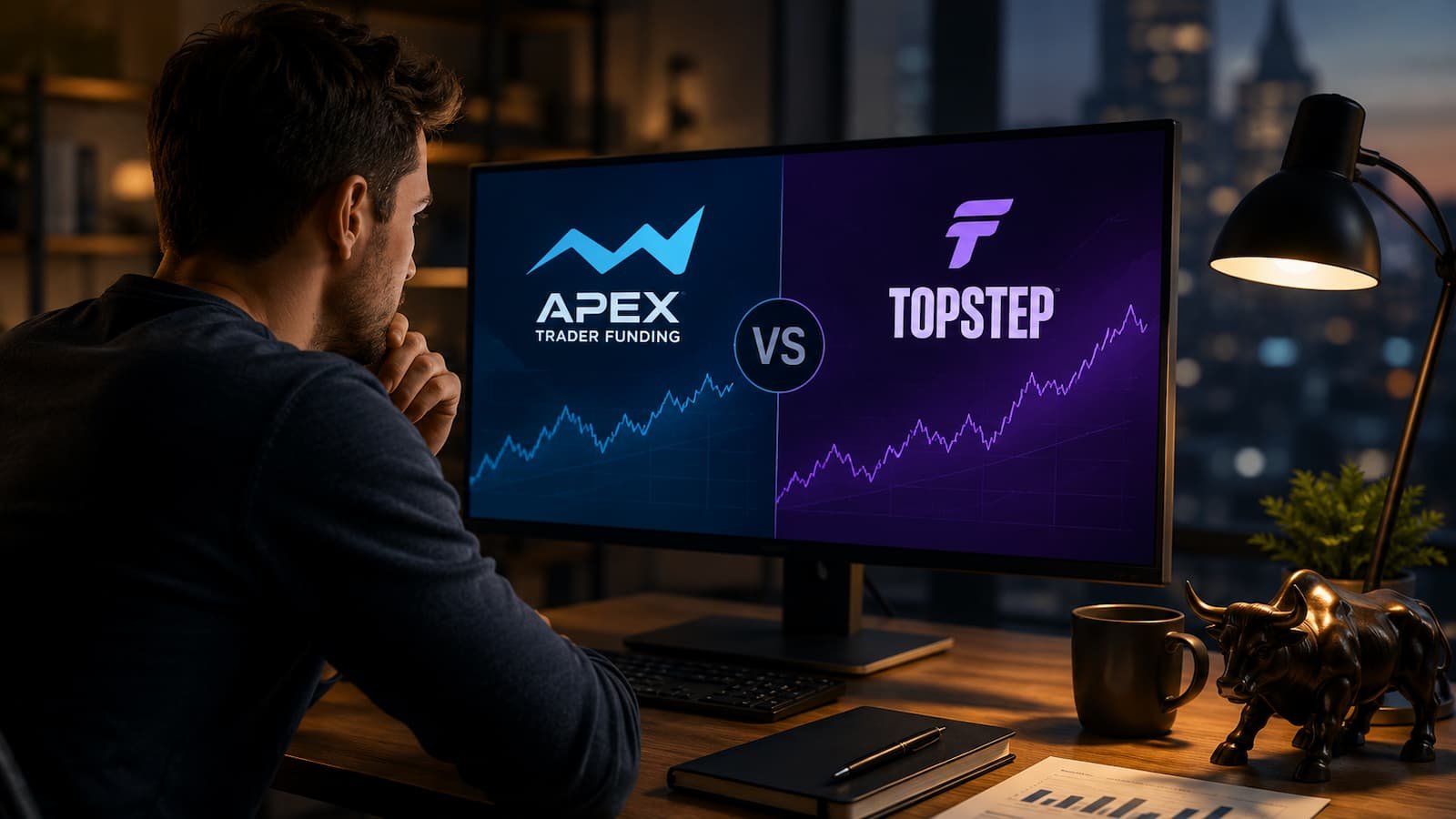 Comparativa de Apex Trader Funding y Topstep para traders de futuros