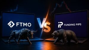Comparativa de julio entre FTMO y Funding Pips para traders de fondeo