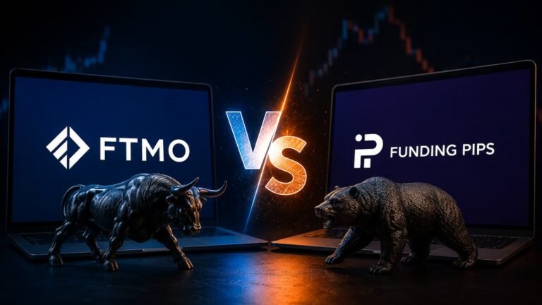Comparativa de julio entre FTMO y Funding Pips para traders de fondeo