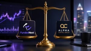 Comparativa de julio entre FundedNext y Alpha Capital Group