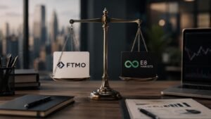 Comparativa de reglas entre FTMO y E8 Markets en julio