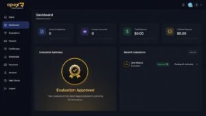 Dashboard de Apex con una evaluación aprobada pendiente de activación PA.