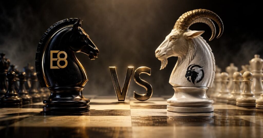 E8 Markets vs Goat Funded Trader en junio