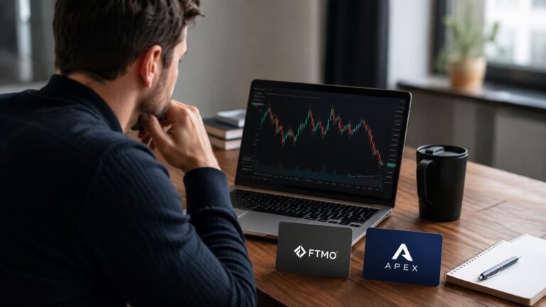 FTMO y Apex obligan a mirar drawdown pagos y tipo de mercado antes de elegir