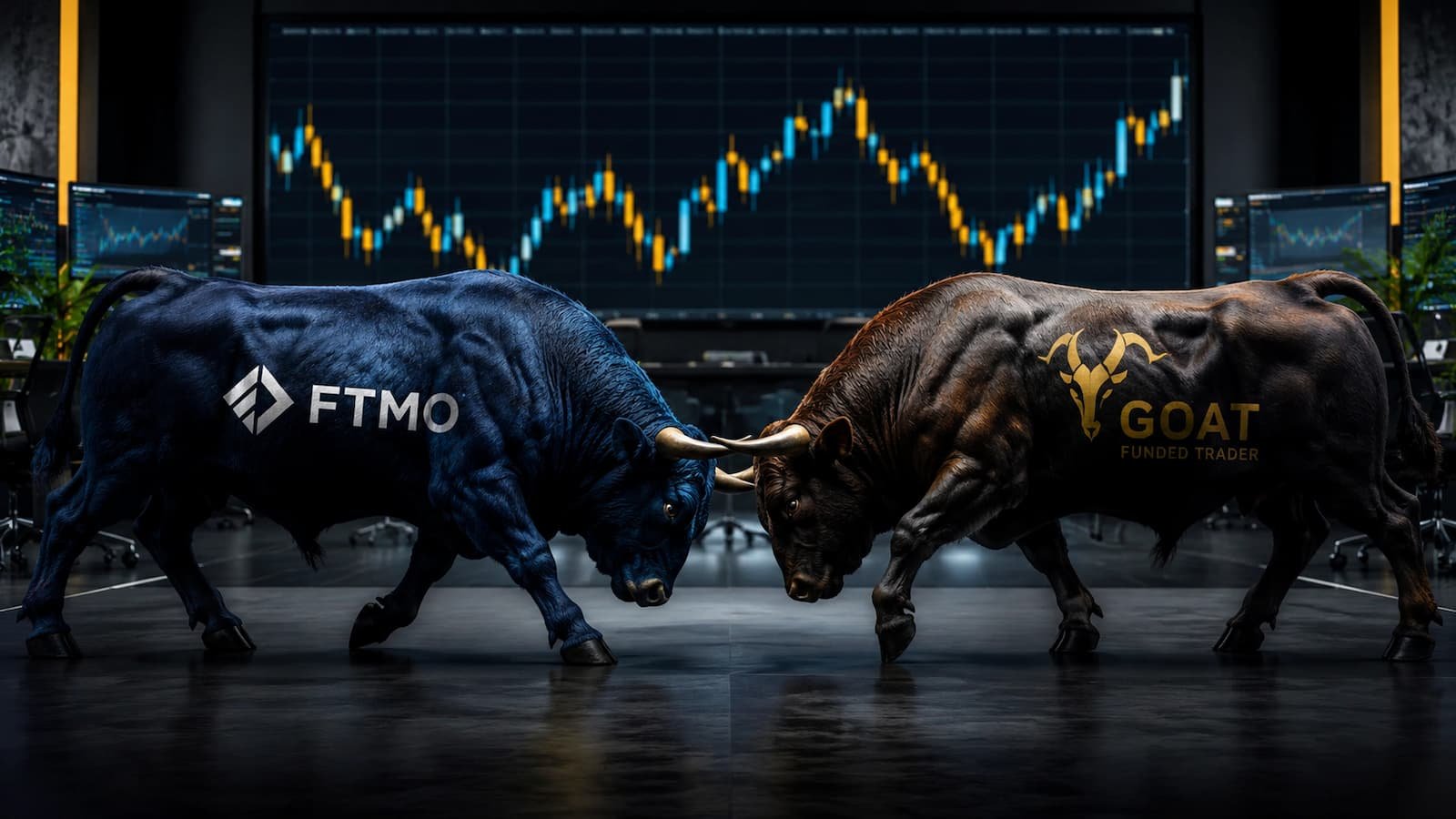 FTMO y Goat Funded Trader frente a frente en la actualización de julio