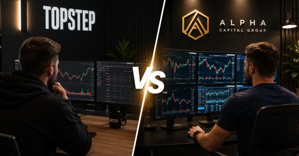Topstep vs Alpha Capital Group en Junio