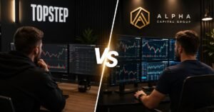 Topstep vs Alpha Capital Group en Junio