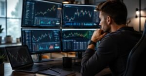 Trader comparando payouts de prop firms antes de elegir cuenta funded.