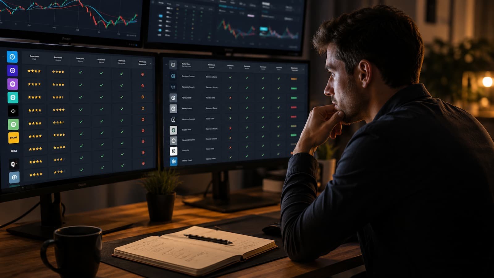 Trader comparando reglas de cuentas de fondeo en julio de 2026