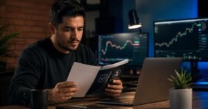 Trader mexicano revisando reglas de una cuenta de fondeo