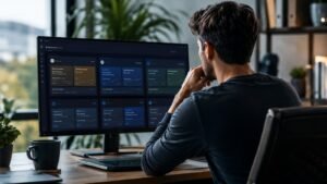 Trader revisando cuentas de fondeo disponibles en Costa Rica