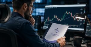 Trader revisando la regla de micro scalping en FundedNext Futures