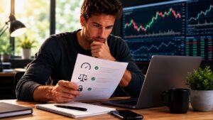 Trader revisando reglas de Velocity antes de pagar el challenge