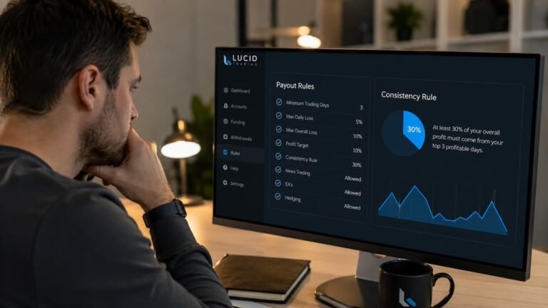 Lucid Trading promete pagos rápidos, pero la consistencia puede cambiar el payout