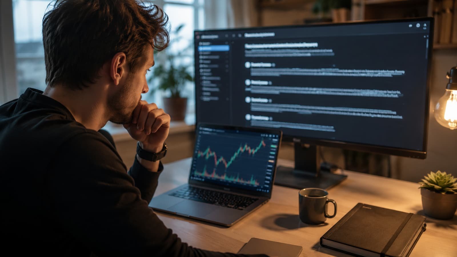 Trader revisando reglas de una cuenta futures antes de comprar