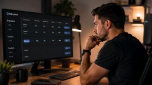 Trader revisando rutas reglas y payouts de Hola Prime antes de comprar