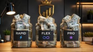 Comparativa de pagos en MyFundedFutures Rapid Flex y Pro