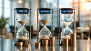 Rapid Pro Rapid Daily y Labs FNL 001 tienen reglas de payout distintas.
