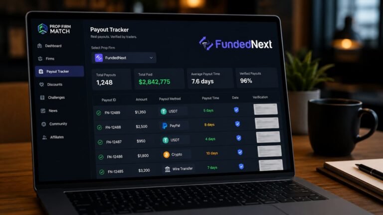 FundedNext aparece con pagos recientes, pero no lo leas como una auditoría