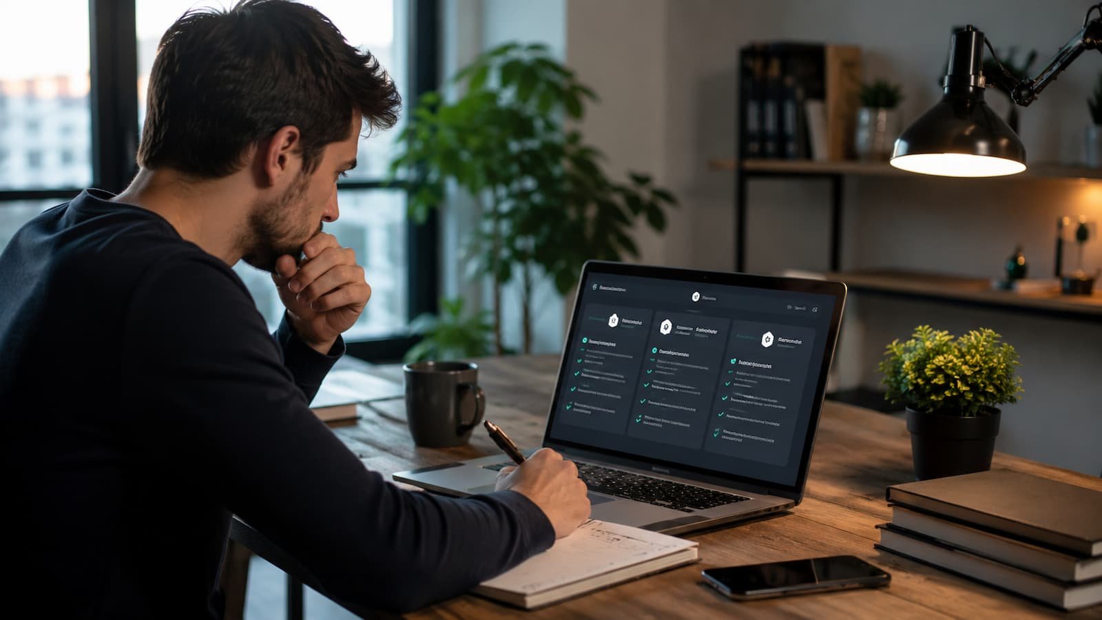 Trader revisando reglas antes de elegir una alternativa a FTMO