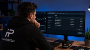 Trader revisando servidores de FundingPips en MetaTrader 5
