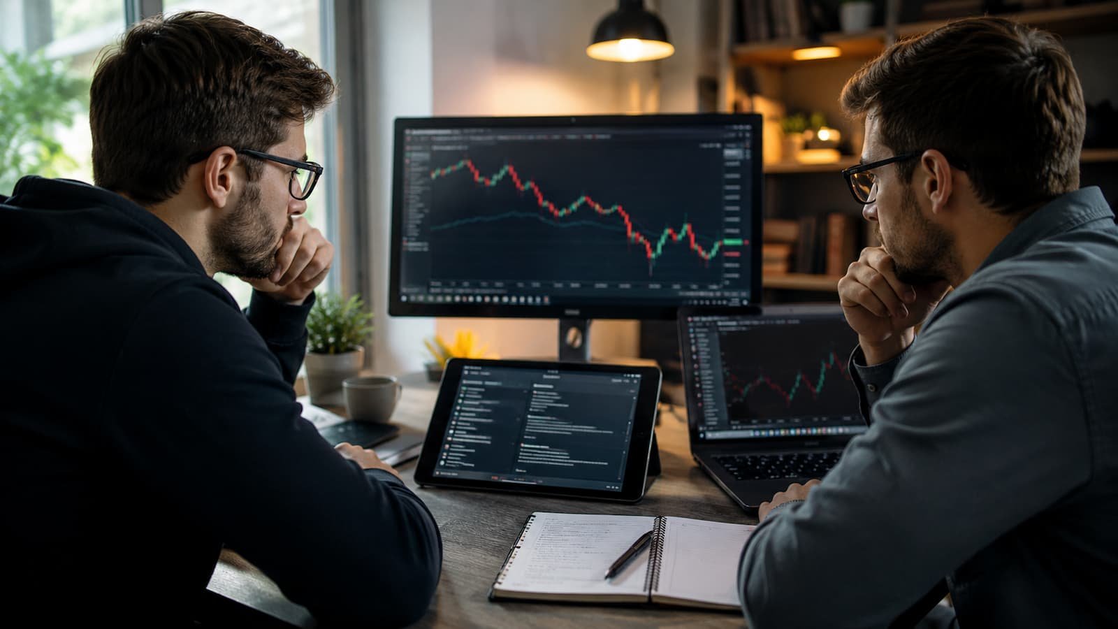 Traders revisando reglas de FTMO antes de escalar varias cuentas familiares