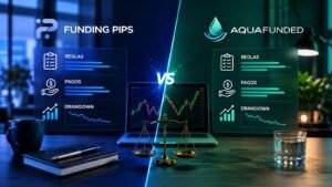 Comparativa de reglas pagos y drawdown entre Funding Pips y AquaFunded
