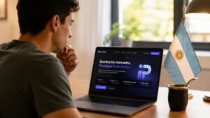 Trader argentino revisa Funding Pips antes de comprar una prueba