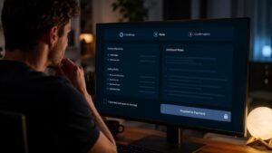 Trader revisando reglas de futures challenges antes de pagar una prueba de fondeo