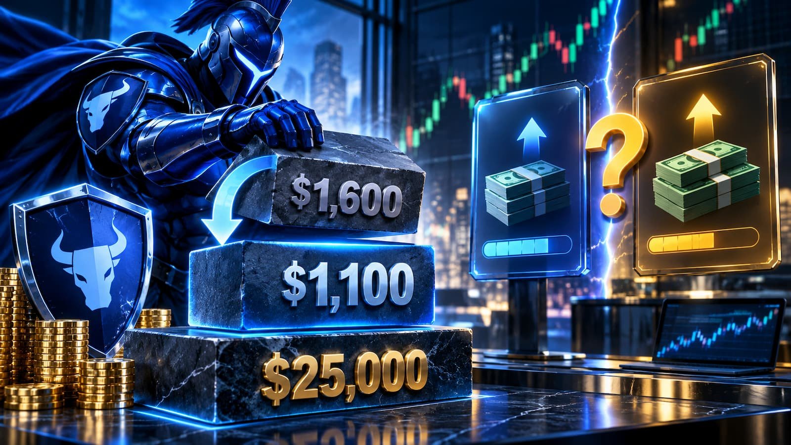 Blue Guardian mueve el buffer de 25K y deja una cifra de payout por aclarar.