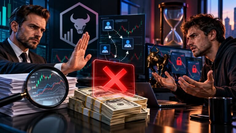 Trade The Pool niega un payout de 50.000 dólares y alega copy trading.