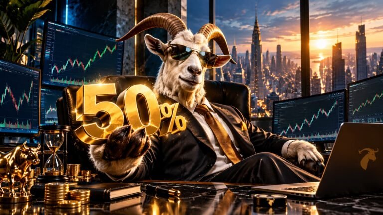 Goat Funded Futures mantiene una promoción del 50% en todos sus planes.